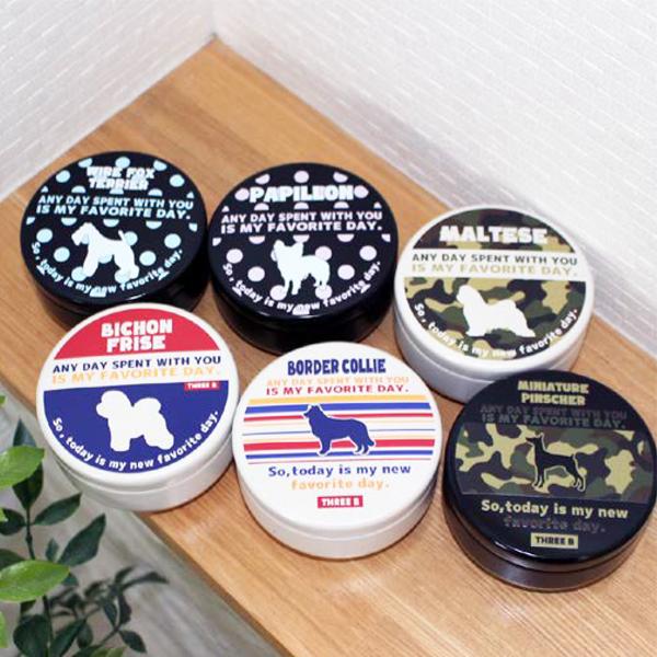 名入れ対応 おやつ缶 バラエティ ThreeBオリジナル ペット雑貨 犬 小物入れ