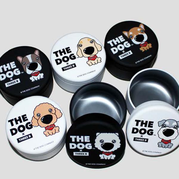 おやつ缶mini ThreeB×THE DOG コラボ商品 ペット雑貨 犬 小物入れ