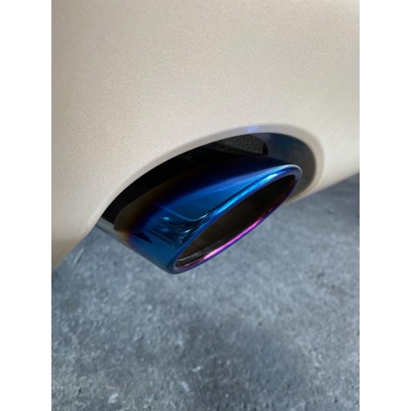 スリーキャッツ GSE20 IS250 チタン風110Φオーバル  直管 ストレート マフラー