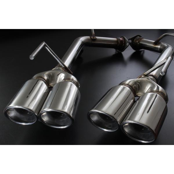 スリーキャッツ PY50 50フーガ 3.5L 後期 95Φオーバル 4本出し 直管 ストレート マ...