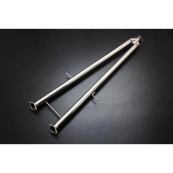 スリーキャッツ製 RV37 37スカイライン GT 底上げ 中間パイプ ストレート マフラー オール...