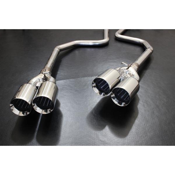 スリーキャッツ UZS171 17マジェスタ 4.0L 100Φ真円 4本出し ストレート マフラー