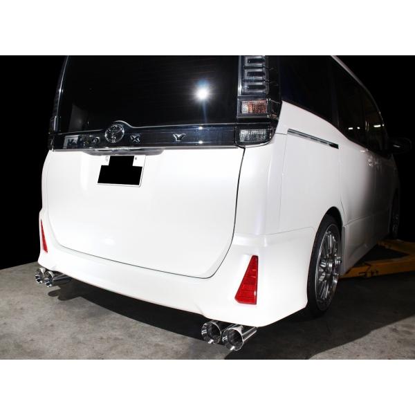 スリーキャッツ ZRR80W 80ノア 100Φ真円 4本出し ストレート マフラー