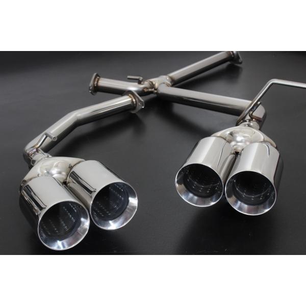 スリーキャッツ ZSU60W 60ハリアー 100Φ真円 4本出し ストレート マフラー