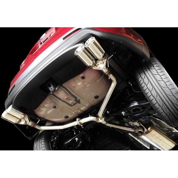 スリーキャッツ ZSU65W 60ハリアー 4WD 100Φ真円 4本出し ストレート マフラー