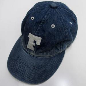 FULLCOUNT(フルカウント)[Lot.6843HW 6Panel Denim Baseball Cap" F "Patch/Vintage Wash]｜threeeight