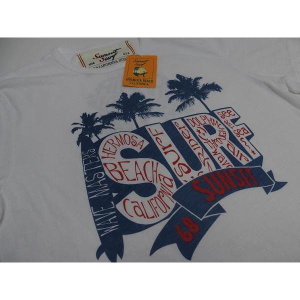 SUNSET SURF(サンセットサーフ)Safu T-Shirts[PALM TREE/White...
