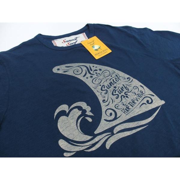 SUNSET SURF(サンセットサーフ)Safu T-Shirts[SUNSET FING/Nav...