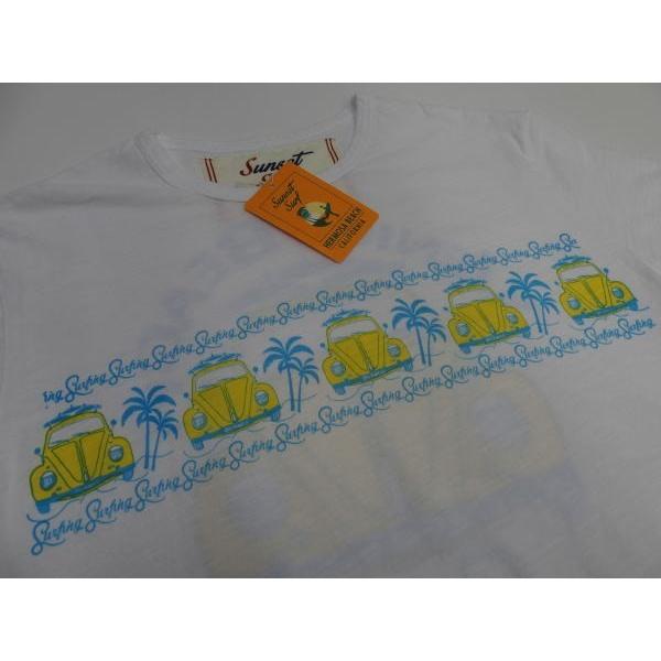 SUNSET SURF(サンセットサーフ)Safu T-Shirts[WV CAR/White]