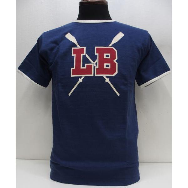 WAREHOUSE(ウエアハウス)[Lot.4059 Ringer Tee/LB-Navy×Crea...