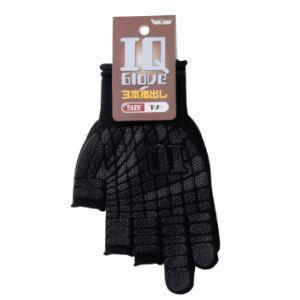 #2228　ＩＱグローブ　３本指出し　軍手　滑り止め付　手袋　フリーサイズ　川西工業
