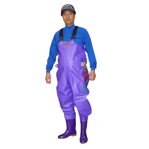 カルチャー胴付長　パープル　お取り寄せ