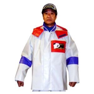 水産用合羽　プリマＵ　ジャンパー　パーカー　上着のみ　白／赤／ブルー　お取り寄せ