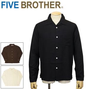 【FIVE BROTHER】チェック柄 開襟 オープンカラー シャツ FIVE BROTHER / ファイブブラザー】Open Collar L/S Shirt. 1960
