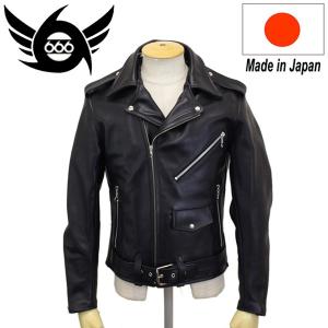 666 MY WAY MAN マイウェイマン MMLJM-2 ツースター ランサーフロントライダースジャケット 日本製 BLACK｜threewoodjapan