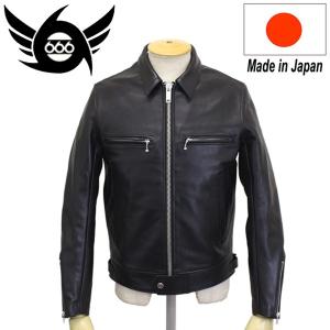 666 MY WAY MAN マイウェイマン MMLJM-1 シングル ライダースジャケット 日本製 BLACK｜threewoodjapan