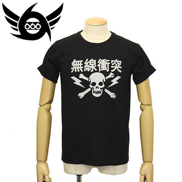 666 ORIGINAL SMT0007 1977 無線衝突 染み込み系プリント Tシャツ S/S ...