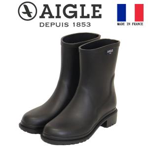 AIGLE (エーグル) ZZFR113 FULFEEL MID フルフィール ミッド レディース ラバーブーツ 003 NOIR フランス製 AGL043｜threewoodjapan