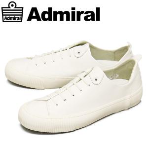 sale セール Admiral (アドミラル) SJAD2103 BEATTY LE ビーティー ローカット レザースニーカー 01WHITE AM017｜threewoodjapan