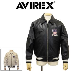 AVIREX（アヴィレックス） シグネチャー バーシティー ラムレザー