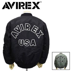 AVIREX (アヴィレックス) 6102171 MA-1 COMMERCIALOGO エムエーワン コマーシャル ロゴ フライトジャケット 全2色｜threewoodjapan