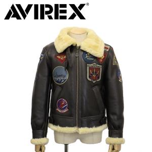 AVIREX (アヴィレックス) 6111040 B-3 TOP GUN トップガン レザージャケット 55BROWN｜threewoodjapan