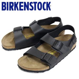 BIRKENSTOCK (ビルケンシュトック) MILANO (ミラノ) ビルコフロー サンダル レギュラー(幅広) ブラック BI064｜THREE WOOD ヤフー店