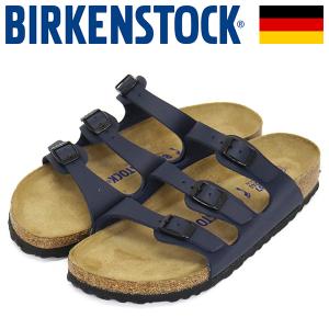 BIRKENSTOCK (ビルケンシュトック) 554713 FLORIDA SFB フロリダ ソフトフットベッド ビルコフローサンダル BLUE ナロー幅 BI341｜threewoodjapan