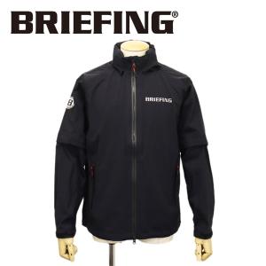 BRIEFING (ブリーフィング) BBG231M12 MS WATER PROOF FZ JACKET メンズ ウォータプルーフジャケット 010BLACK BR669｜threewoodjapan