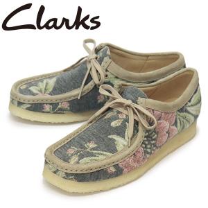 sale セール Clarks (クラークス) 26169734 Wallabee ワラビー メンズシューズ Grey Floral CL084｜threewoodjapan