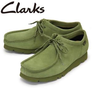 Clarks (クラークス) 26174044 Wallabee GTX ワラビー ゴアテックス メンズ ブーツ Loden Green CL098｜threewoodjapan