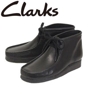 Clarks  26103666 Wallabee ワラビー メンズ レザーブーツ BLACK CL014