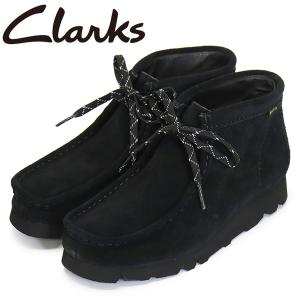 Clarks (クラークス) 26168586 WallabeeBT GTX ワラビーブーツ ゴアテックス レディース レザーブーツ Black Suede CL062｜threewoodjapan