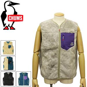 CHUMS (チャムス) CH04-1358 Bonding Fleece No Collar Vest ボンディングフリースベスト CMS142 全5色｜threewoodjapan