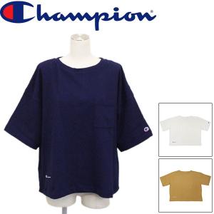 sale セール Champion (チャンピオン) CW-R321 クルーネック ポケット付き レディース Tシャツ 全3色 CN051｜threewoodjapan