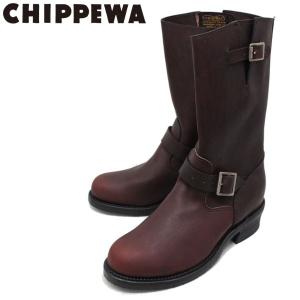 CHIPPEWA (チペワ) 1940 11inch ORIGINAL ENGINEER BOOTS 11インチ プレーントゥ エンジニアブーツ BURGUNDY｜threewoodjapan