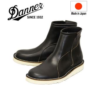 DANNER (ダナー) D-4107 Work force ワークフォース サイドジップ レザーブーツ BLACK 日本製｜threewoodjapan