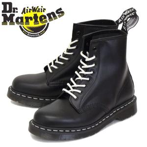 Dr.Martens (ドクターマーチン) 24758001 1460Z 8ホール レザーブーツ ホワイトステッチ BLACK｜threewoodjapan