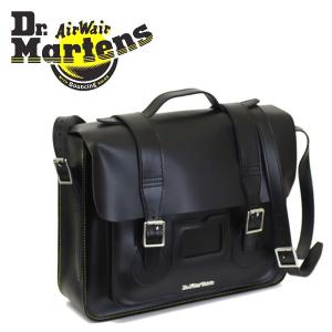 Dr.Martens (ドクターマーチン) AB095001 15インチ Leather Satchel Bag レザーサッチェルバッグ BLACK KIEV｜threewoodjapan