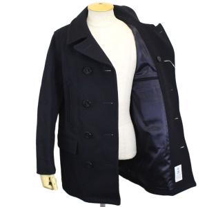 Fidelity フィデリティ Men 39 S Fd72wm109m 10button P Coat Fd014 新品 メルトンピーコート 79 Navy Melton