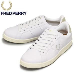 FRED PERRY (フレッドペリー) B6312 B721 LEATHER レザーシューズ T32 WHITExLOYS FP528｜threewoodjapan
