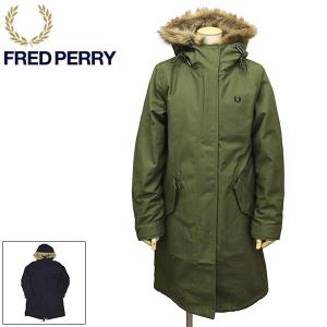 FRED PERRY (フレッドペリー) J4132 ZIP IN LINER PARKA フィッシュテイル パーカー レディース FP508 全2色｜threewoodjapan