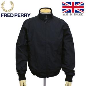 FRED PERRY (フレッドペリー) J7320 MADE IN ENGLAND HARRINGTON JACKET ハリントンジャケット 102BLACK FP405｜threewoodjapan