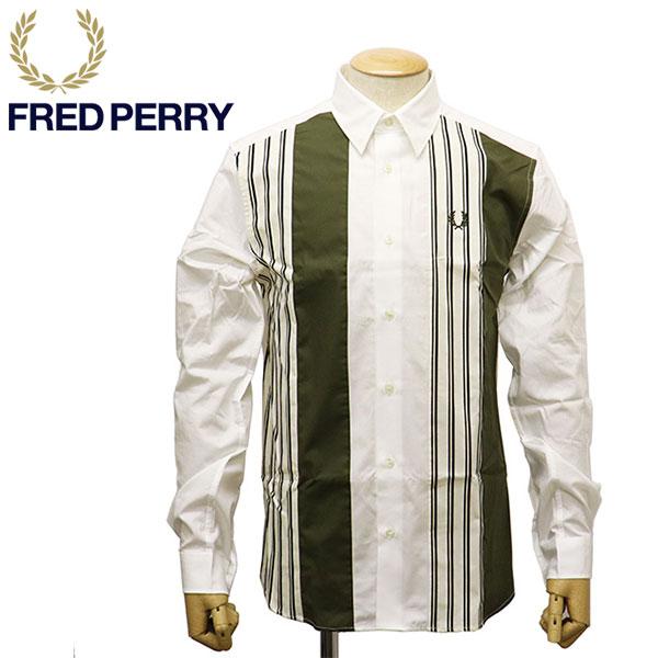 FRED PERRY (フレッドペリー) M4677 Panelled Shirt パネル シャツ ...