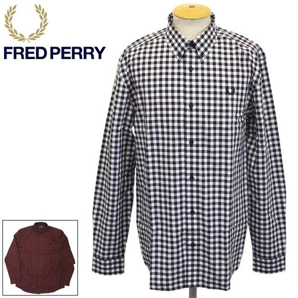 FRED PERRY (フレッドペリー) M8561 2 COLOUR GINGHAM SHIRT ...