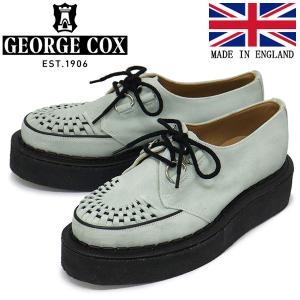 GEORGE COX (ジョージコックス) SKIPTON 3588 VI ラバーソール レザーシューズ 035 ICE SUEDE｜threewoodjapan