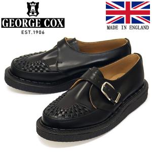 GEORGE COX (ジョージコックス) HAMILTON ALASKA IVC ラバーソール レザーシューズ 040 BLACK｜threewoodjapan