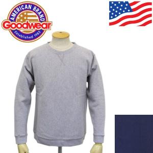 sale セール Goodwear (グッドウェア) LS PULLOVER SWEAT 長袖プルオーバースウェット 全2色 GDW002｜threewoodjapan