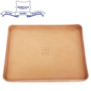 HERITAGE LEATHER CO.(ヘリテージレザー) NO.8303 Leather A4 Tray XL レザートレイ XLサイズ Natural HL234｜threewoodjapan