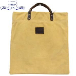 sale セール HERITAGE LEATHER CO.(ヘリテージレザー) NO.8385 Suede Book Tote Bag(スエードブックトートバッグ) Tan Suede HL168｜threewoodjapan